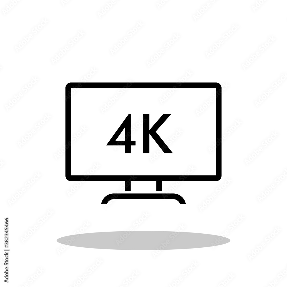 4K resolution icon in trendy flat style. 4K symbol for your web site design, logo, app, UI Vector EPS 10. 4K resolution icon in trendy flat style. 4K symbol for your web site design, logo, app, UI Vector EPS 10.