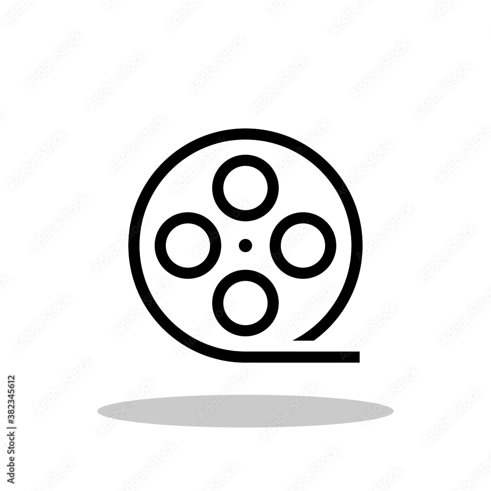 Cinema tape icon in trendy flat style. Cinema symbol for your web site design, logo, app, UI Vector EPS 10. 