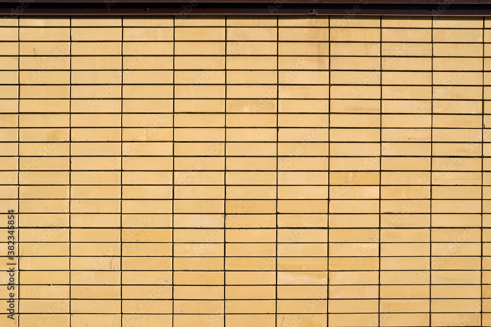 Modern abstract yellow brick wall background. Modern abstract yellow brick wall background.