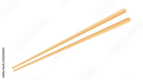 Chopsticks vector. chopsticks white background. wallpaper. free space for text.