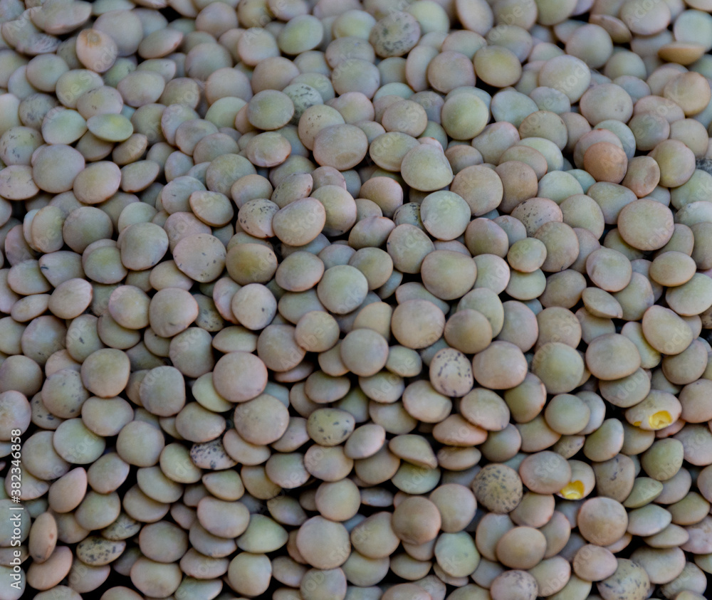 Close up of medium lentils