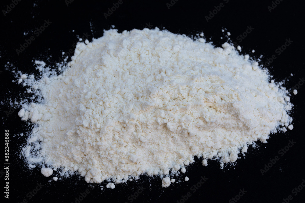 Semolina flour close-up