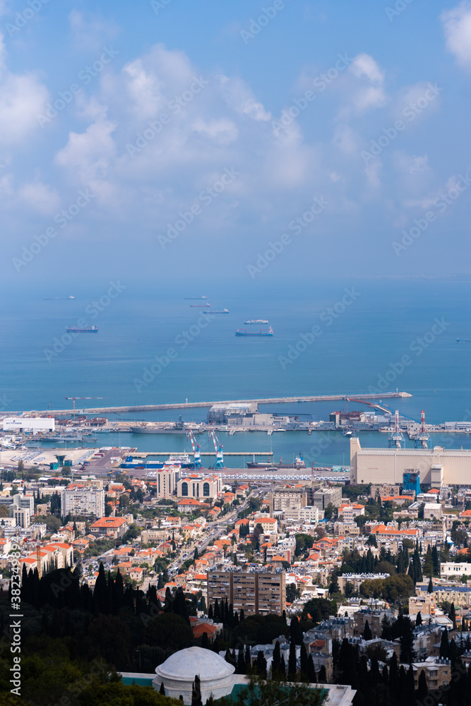 Overview of Haifa, Israel