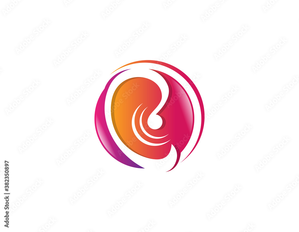 eargasme musical logo design illustration. eargasme musical logo design illustration.