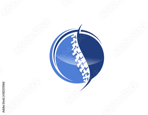 modern chiropractic logo design.