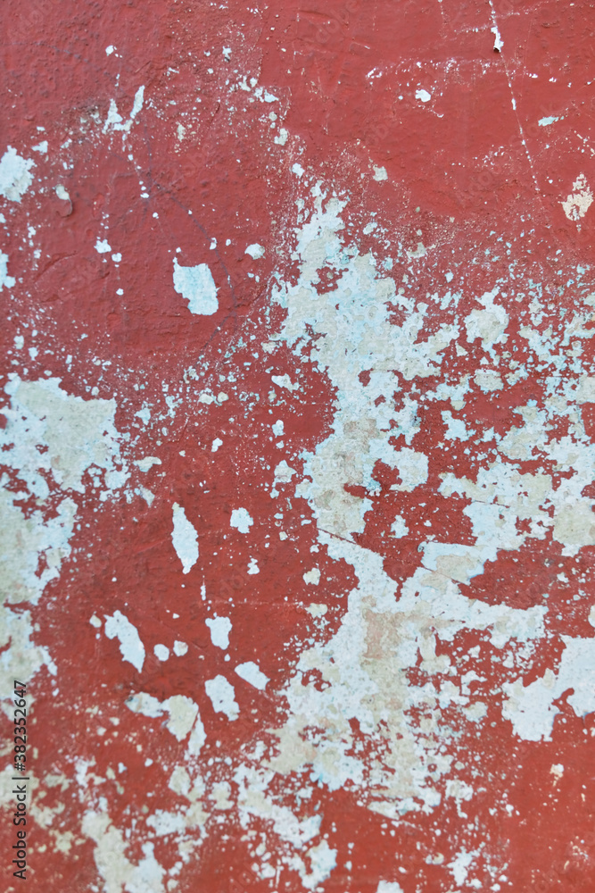 Red wall with white spots Red wall with white spots