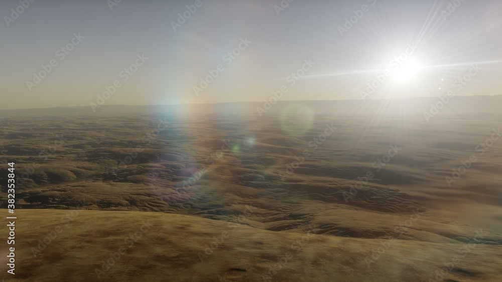 3D Rendered Fantasy Alien Landscape - 3D Illustration 3D Rendered Fantasy Alien Landscape - 3D Illustration