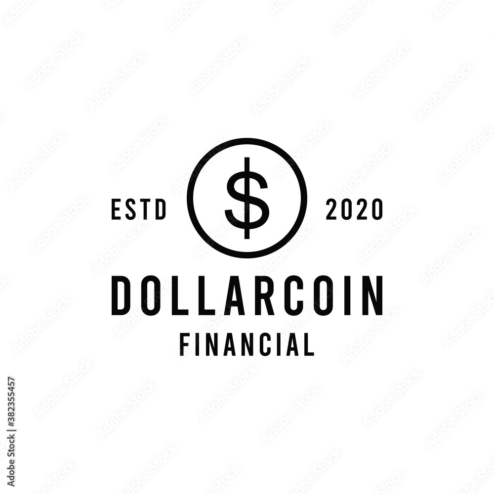 Dollar Coin Money Logo design Vector Dollar Coin Money Logo design Vector