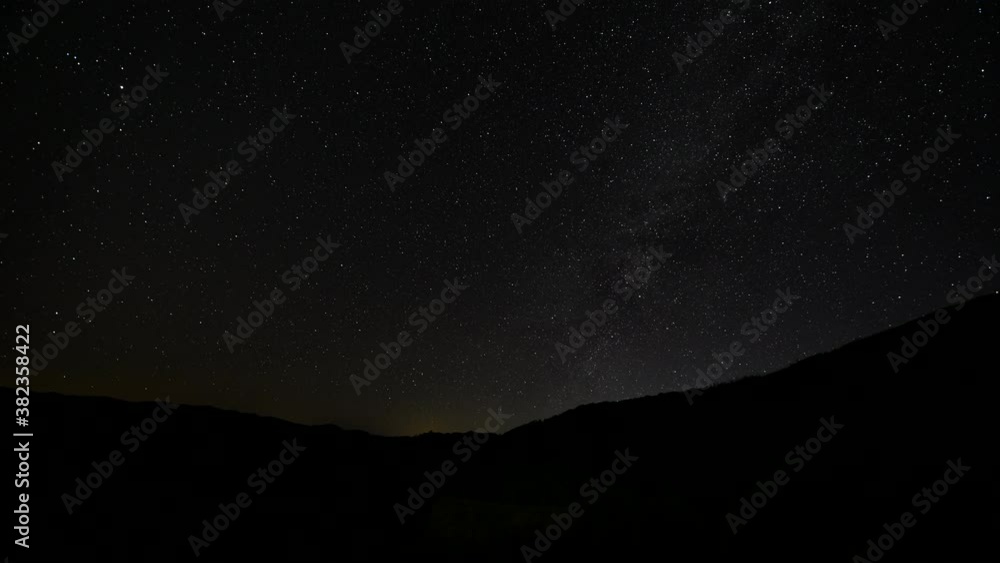 Star timelapse shot in Dzukou Valley in Nagaland, India Star timelapse shot in Dzukou Valley in Nagaland, India