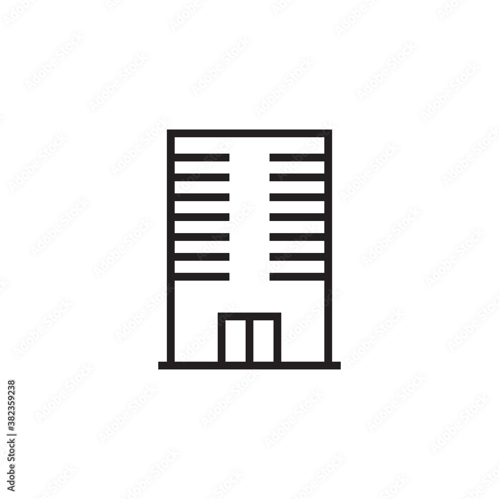Building icon design with line. Vector Illustration Building icon design with line. Vector Illustration