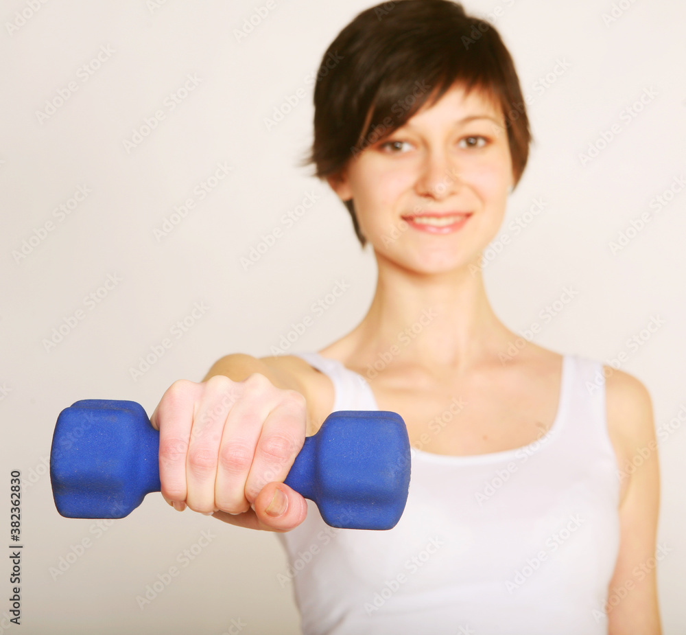 fitness woman lifting weights fitness woman lifting weights