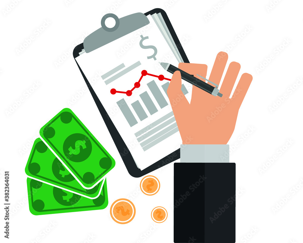economy and finance concept. economy report and chart economy and finance concept. economy report and chart