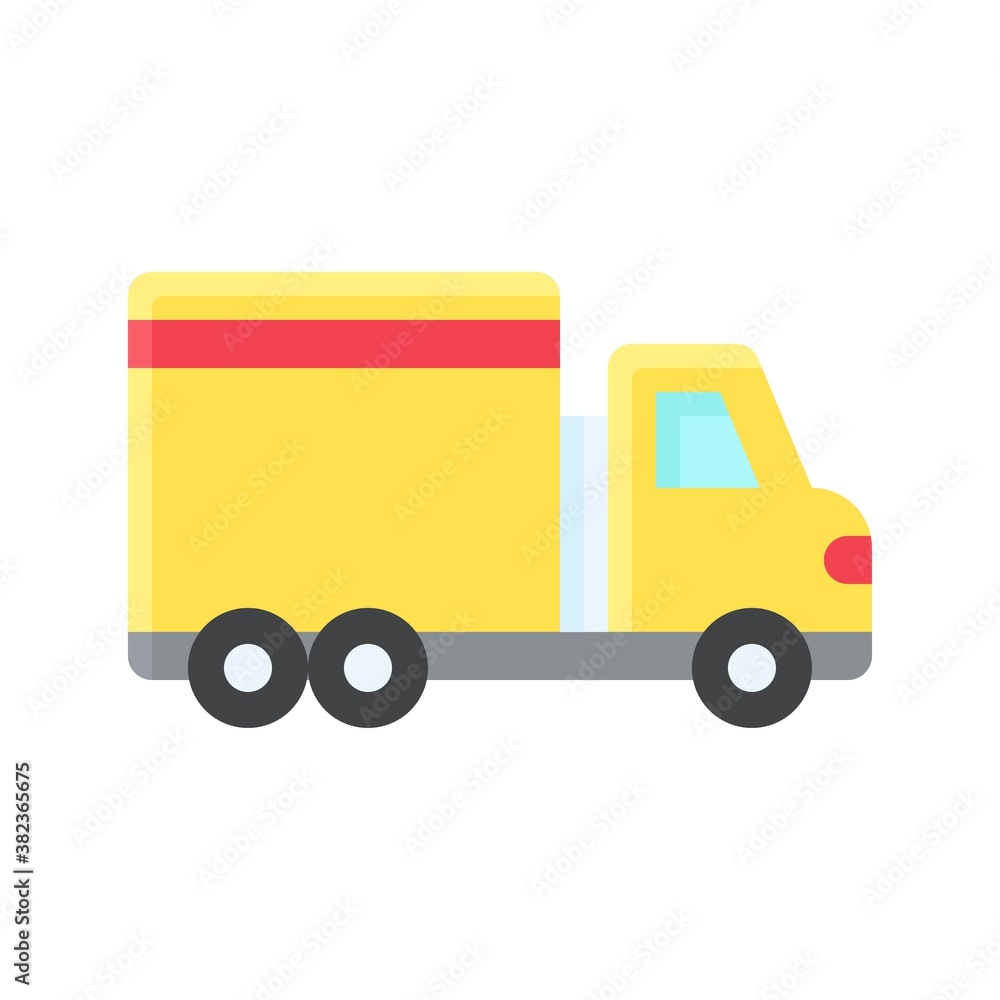 transportation icons related delivery van for transportation vectors in flat style, transportation icons related delivery van for transportation vectors in flat style,
