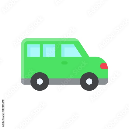 transportation icons related car for private transportation vectors in flat style,