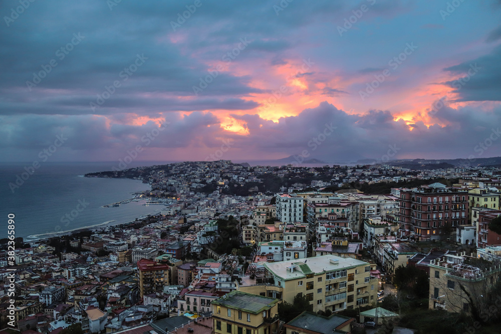 Obraz premium Naples sunset