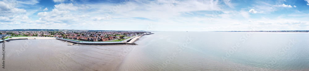 aerial view of the townscape of canvey island