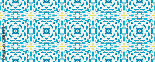 Watercolor Tile Pattern. Rainbow Morocco.