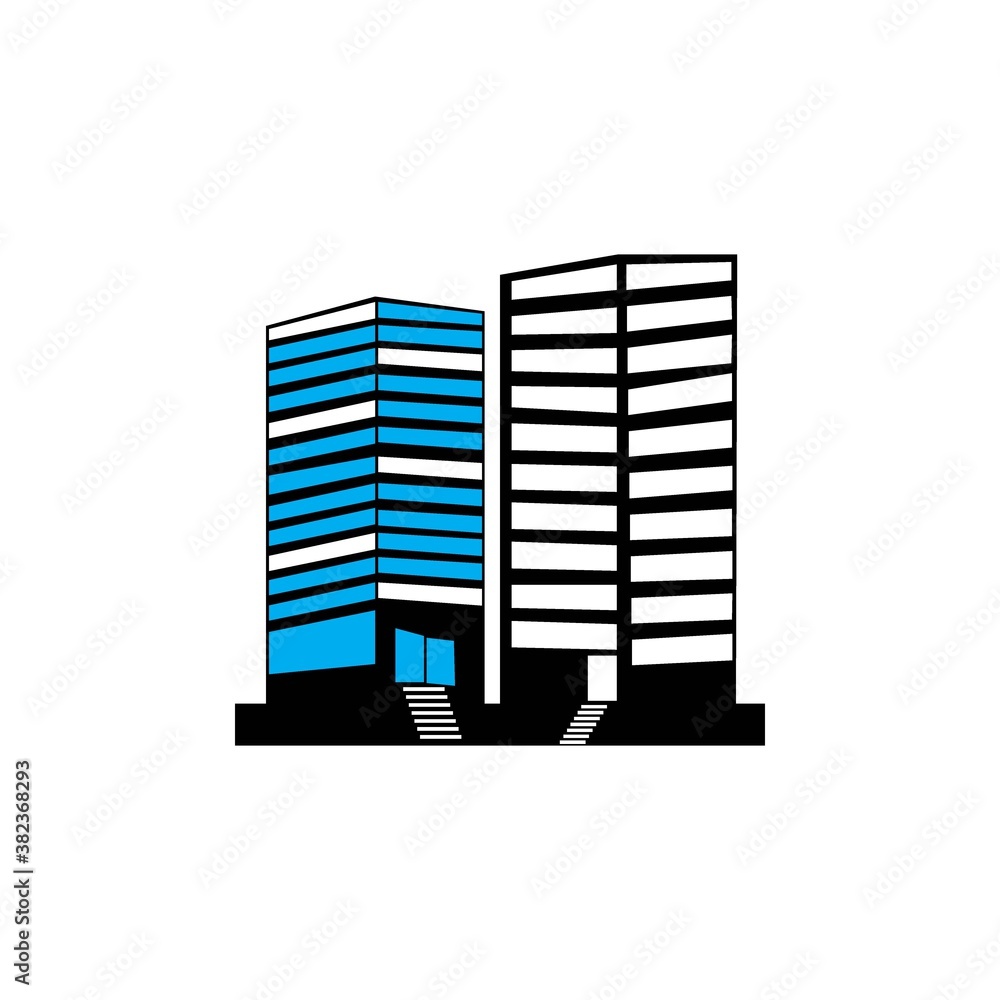 Building icon logo, vector design Building icon logo, vector design