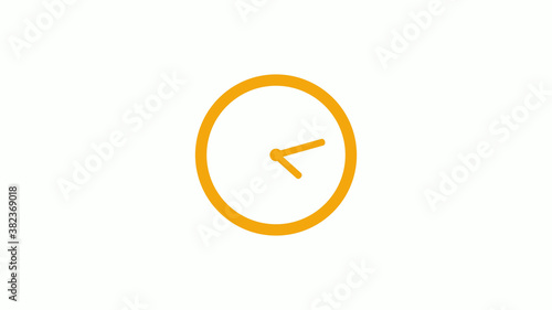 Free Download New circle 12 hours clock icon on white background,Counting down clock icon without trick - GFXLoad