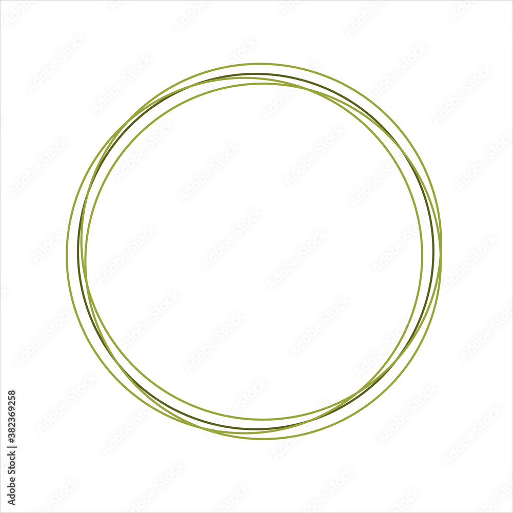 Vector green ink brush stroke isolated on white background. Vector frame for your design. Vector green ink brush stroke isolated on white background. Vector frame for your design.