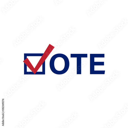 Voting concept. Presidential election. Vector illustration in flat style.