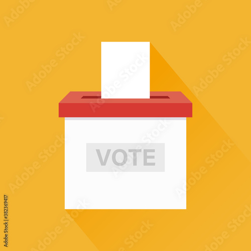 Voting concept. Presidential election. Vector illustration in flat style.