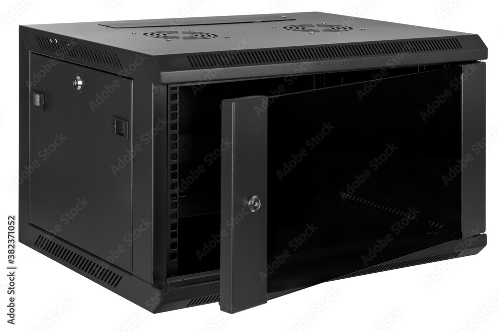 Fototapeta premium Server box isolated on white background