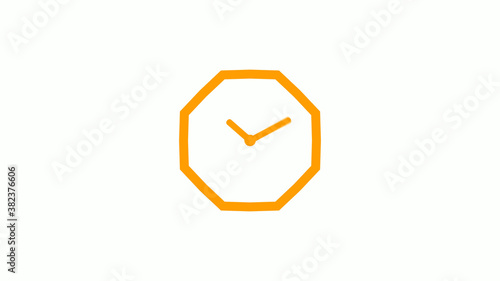 New orange color counting down clock icon on white background,Clock icon without trick Free Download New orange color counting down clock icon on white background,Clock icon without trick - GFXLoad