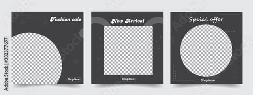 Fashion sale Social media post banner  template for Instagram face book post fully editable vector background   