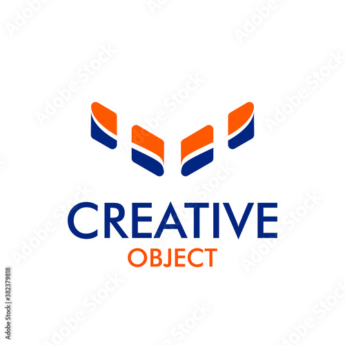 Free Download Creative Object logo, abstract design, modern technology, abstract pattern design, rectangle design, creative element - GFXLoad