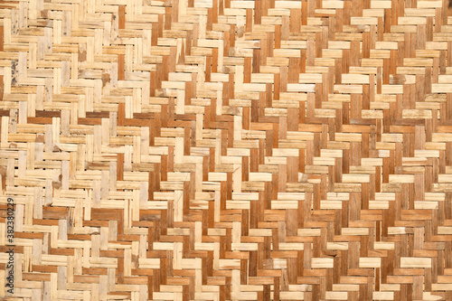 Woven palm wood pattern abstract background texture.