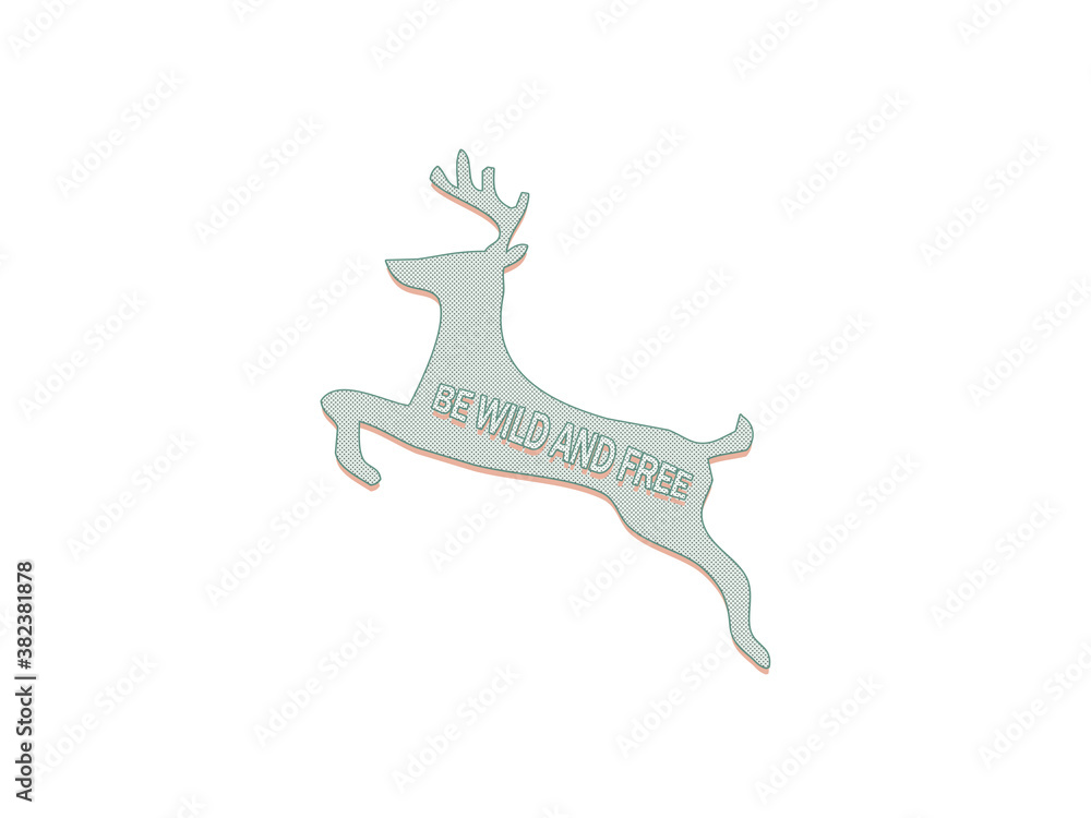 Fototapeta premium Deer Jumping 