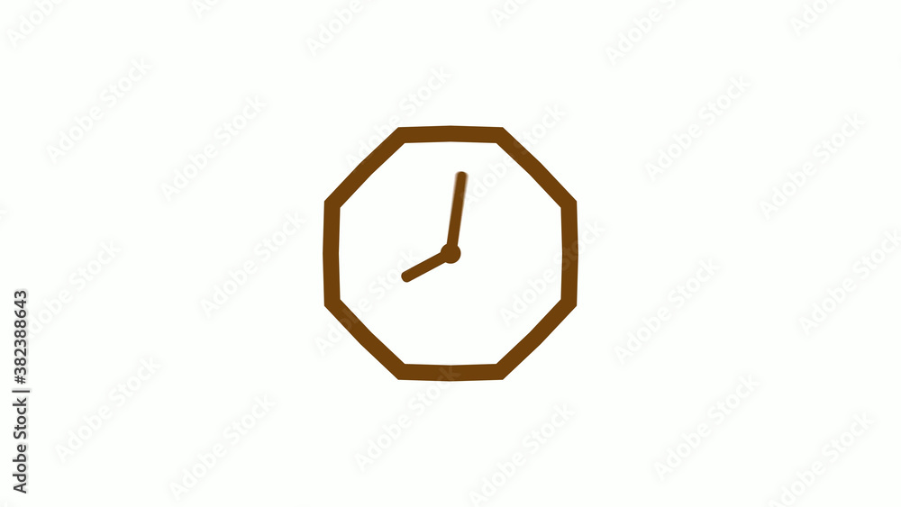Orange dark counting down 12 hours clock icon on white background,Clock icon Orange dark counting down 12 hours clock icon on white background,Clock icon