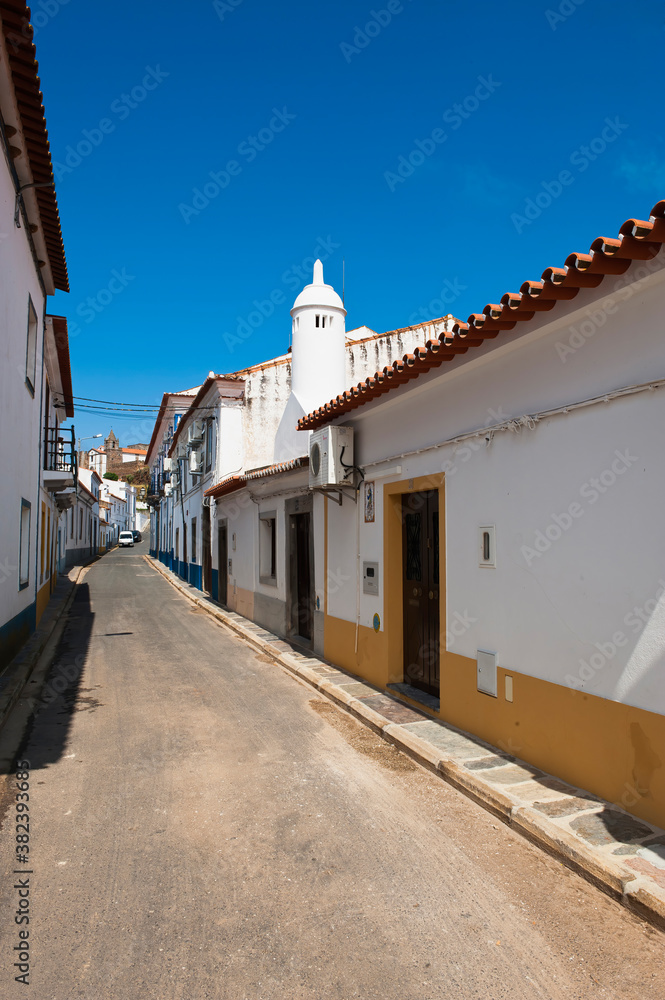 Mourao village, Chimneys, Alentejo, Portugal