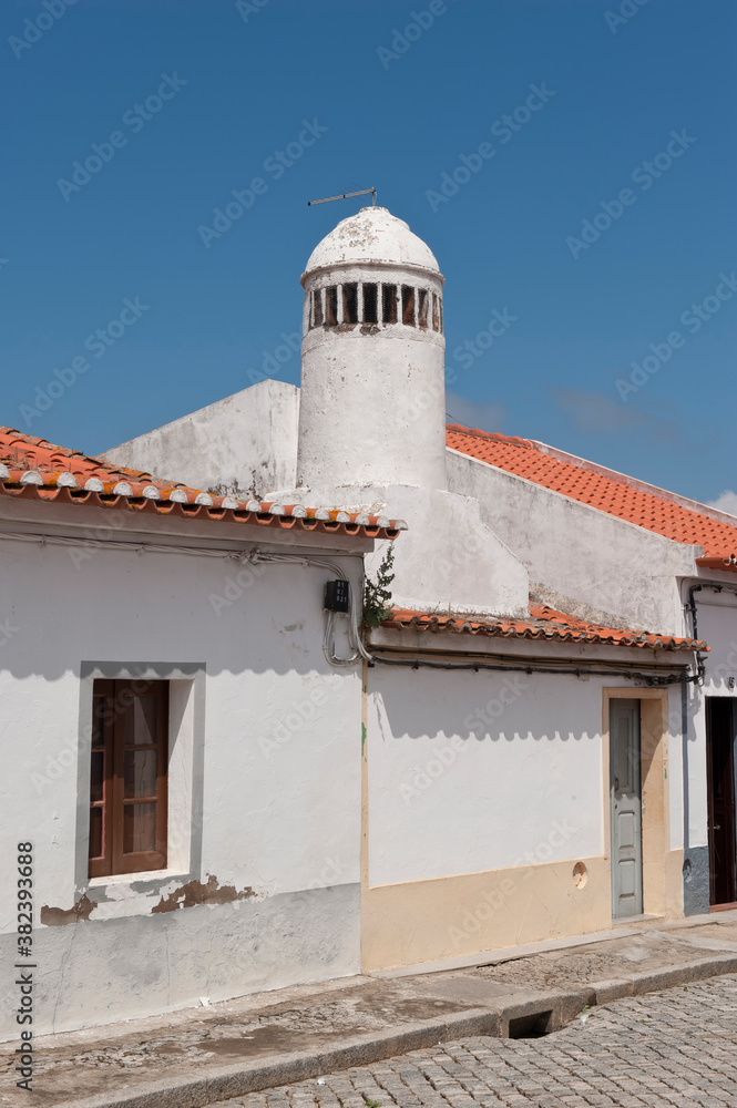 Mourao village, Chimneys, Alentejo, Portugal Mourao village, Chimneys, Alentejo, Portugal