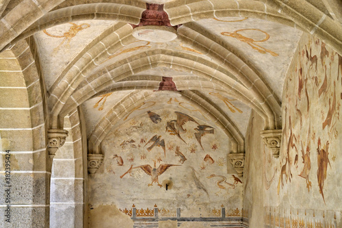 16th-century murals paintings, Casas Pintadas, Evora, Portugal © Gabrielle
