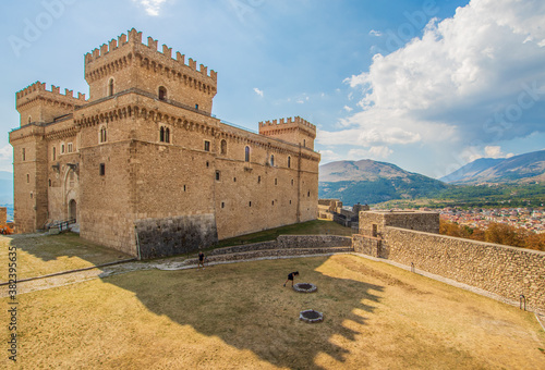 Celano, Italy - one of the most picturesque villages of the Apennine Mountains, Celano is topped by the wonderful Piccolomini Castle, dated 14th century 