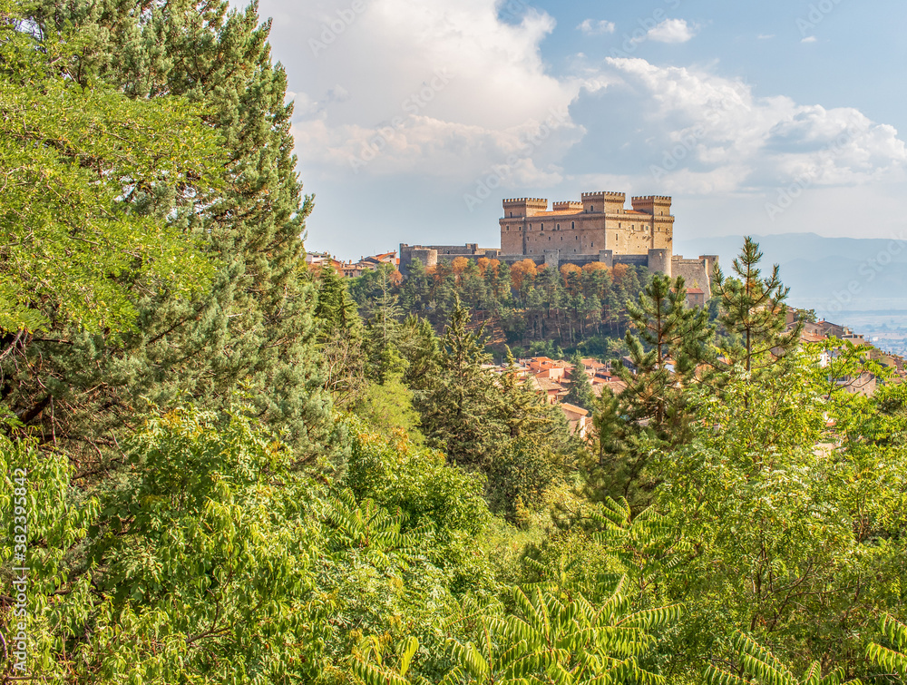 Celano, Italy - one of the most picturesque villages of the Apennine Mountains, Celano is topped by the wonderful Piccolomini Castle, dated 14th century 