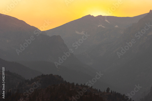 Sunset on Longs Peak Colorado