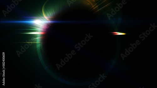Abstract light space glow illustration design
