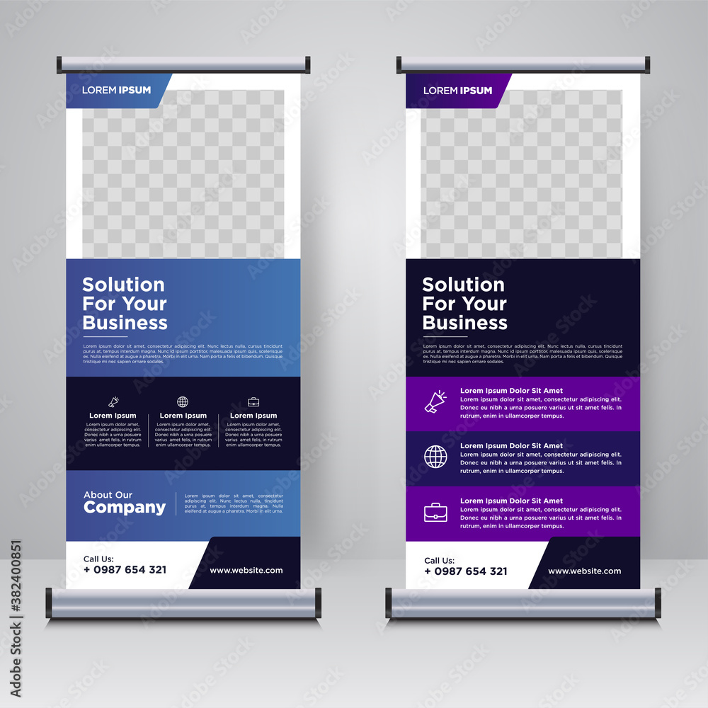 Corporate rollup or X banner design template Corporate rollup or X banner design template