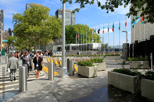 Die Gebäude der UNO am United Nation Plaza. Vereinte Nationen, New York City, New York, USA photo