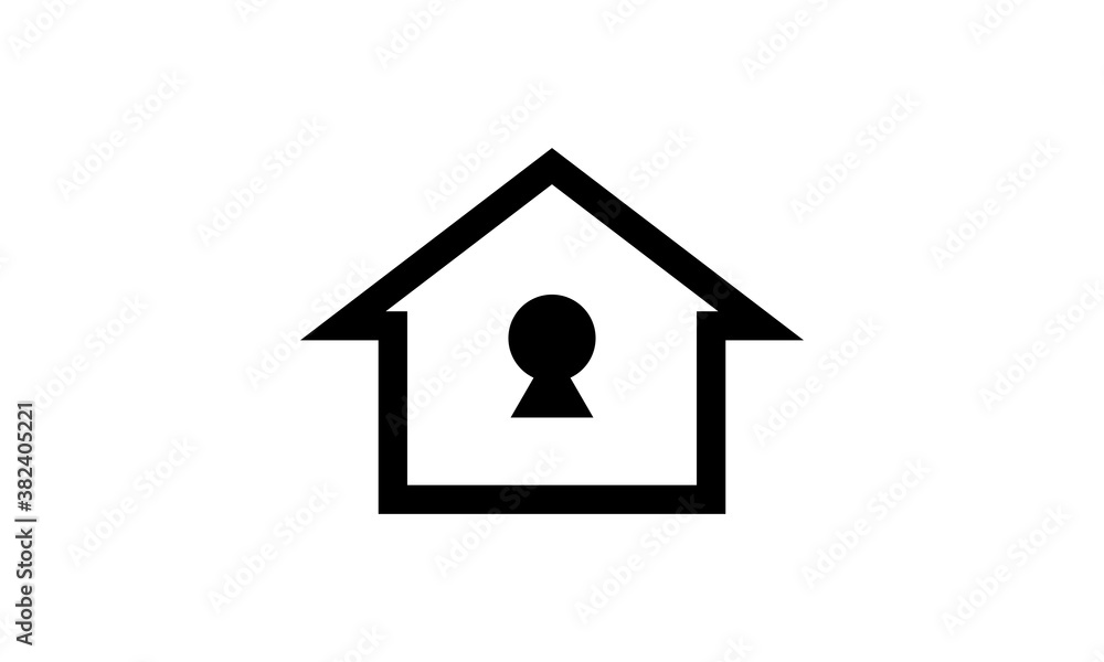 Fototapeta premium key home vector logo
