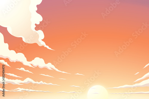 空　夕暮れ　夕焼け