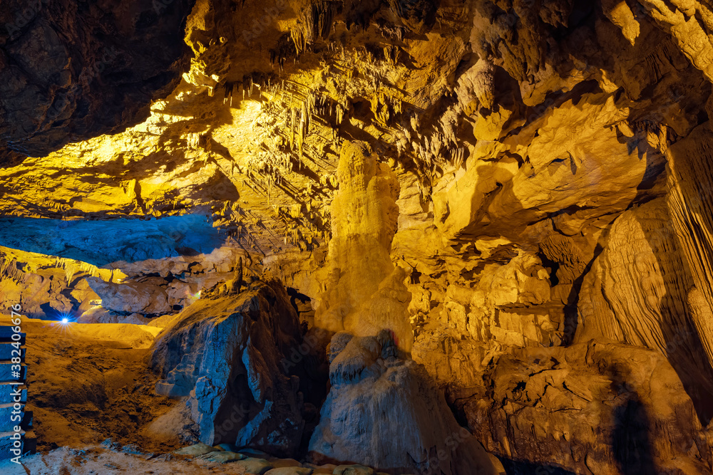 The Nguom Ngao Cave at Cao Bang in Vietnam