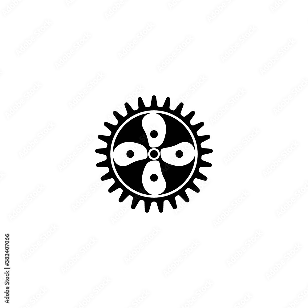 Gear icon logo, vector design Gear icon logo, vector design