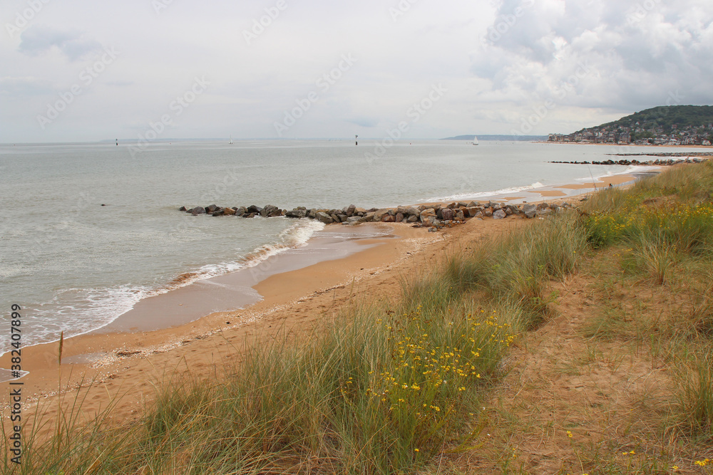 atlantic coast in cabourg in normandy (france)
