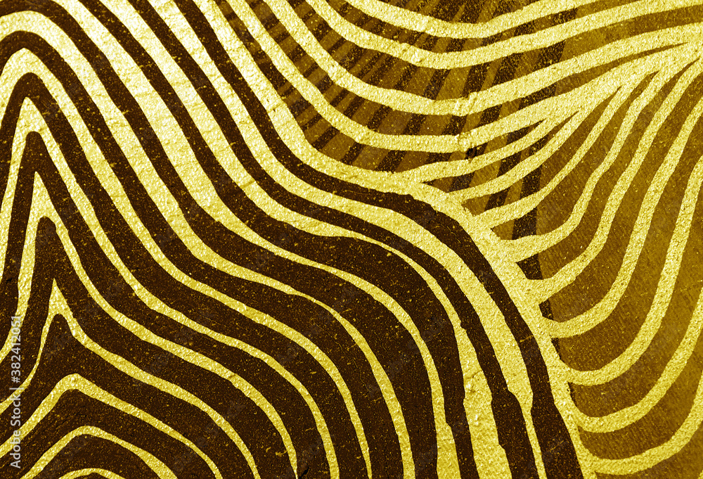 Gold painting on canvas abstract background with texture.
Gold painting on canvas abstract background with texture.