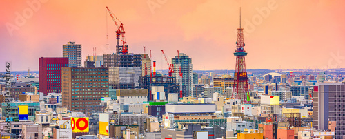 Fotografie Sapporo, Hokkaido, Japan Cityscape