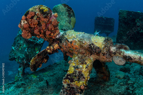 The wreck of the Gregory off the island of St Martin photo